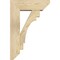 Ekena Millwork Merced Slat Rough Sawn Bracket w/ Offset Brace, Douglas Fir, 6"W x 16"D x 24"H BKT0604X16X24MRC06RDF - alternate 4